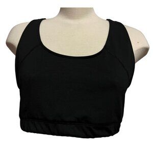 bcg Solid Black Sports Bra Sz XL Womens Racerback Sportswear